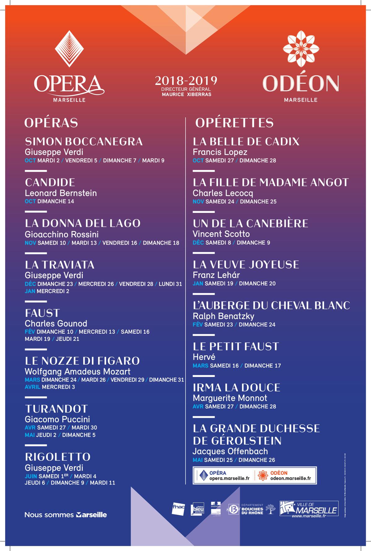 Opéra de Marseille 2018 2019